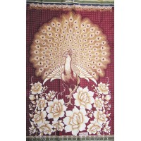 BIG PEACOCK DESIGN CHADDAR IN MULTI COLOR / BEST QUALITY CHADDAR 123456789