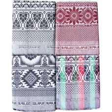 LONG DURABLE, FAMOUS SOLAPUR CHADDAR / CARPET / GALICHA IN PURE COTTON AT DISCOUNT RATE-SET OF 4 CHADDARS