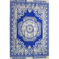 SOLAPUR CHADDAR / BLANKET ,CARPET DESIGN CHADDAR CUM CARPET IN BLUE