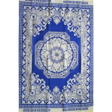 SOLAPUR CHADDAR / BLANKET ,CARPET DESIGN CHADDAR CUM CARPET IN BLUE